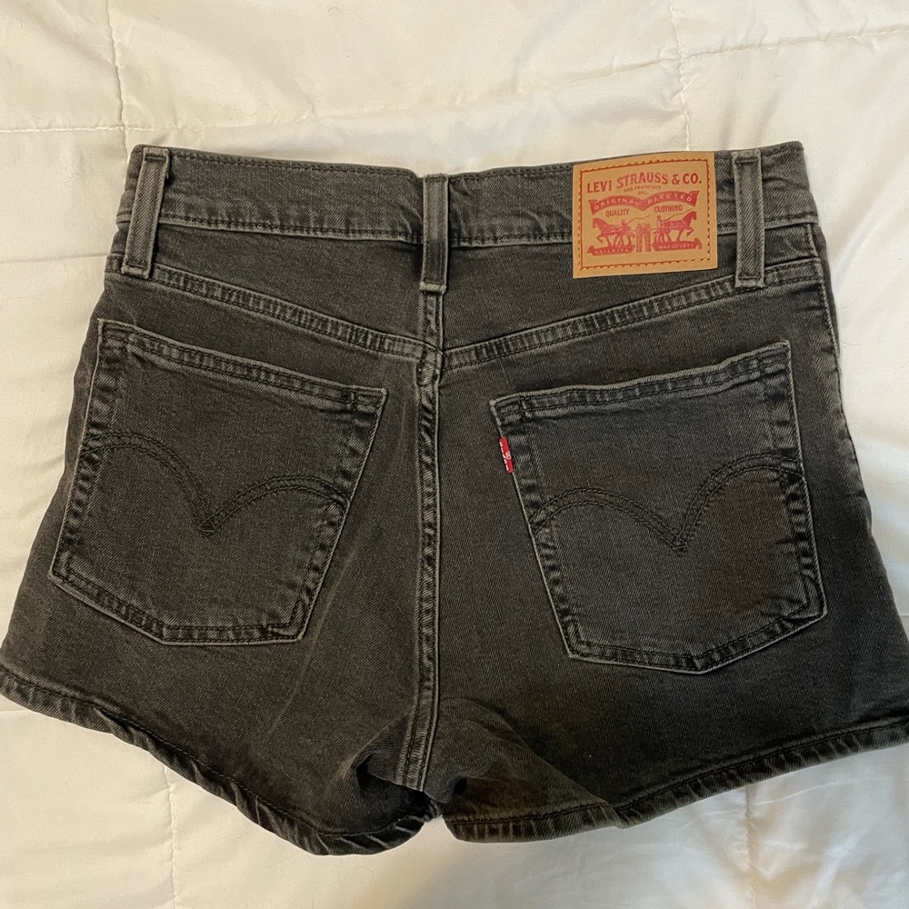 Levi’s black jean shorts